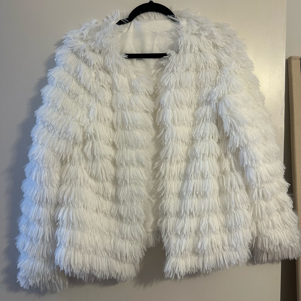 Elegant White Teddy Jacket